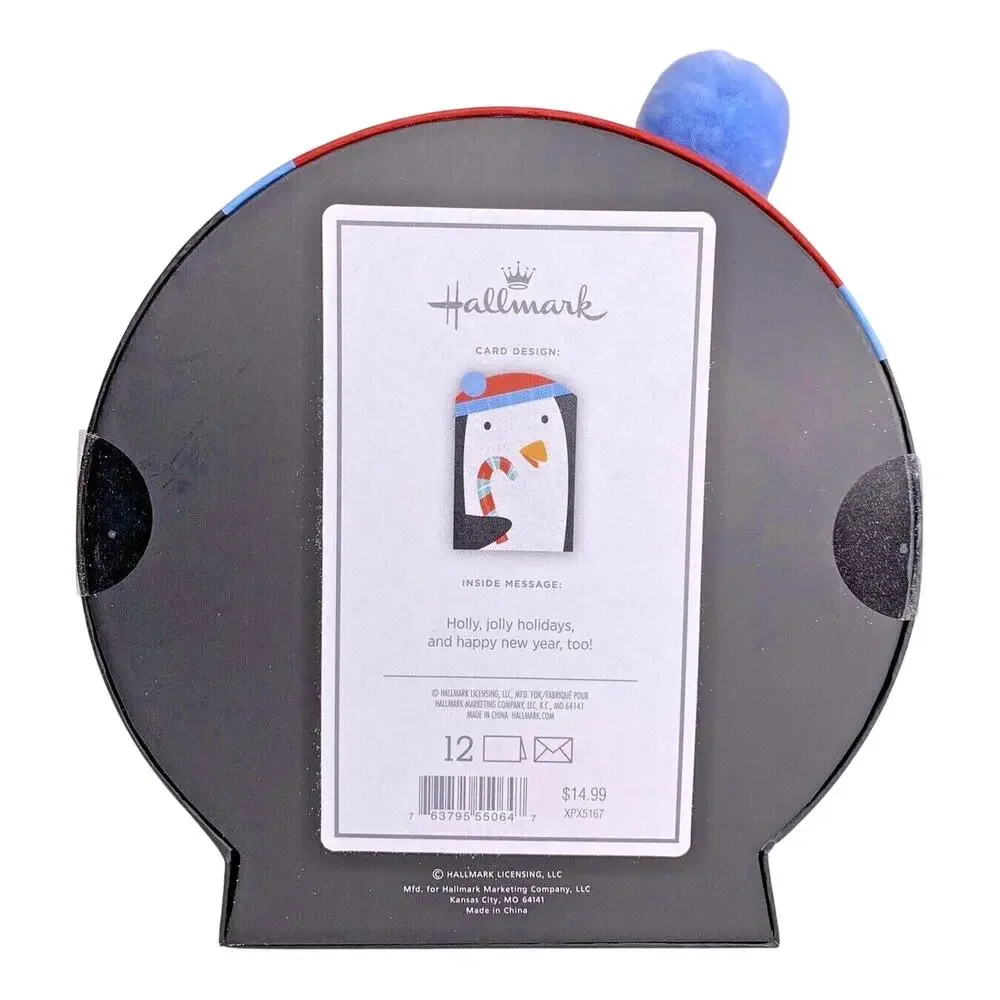 Hallmark‎ Boxed Christmas Cards PENGUIN in Stand-up Keepsake Box Sealed